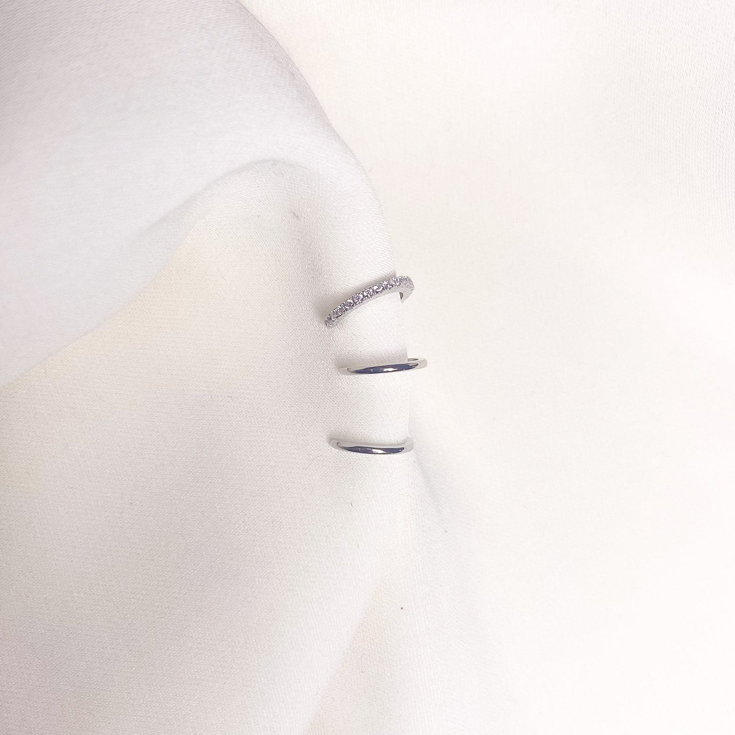 3 Is A Crowd - Klipoorbellen.comEarcuffsZilver (sterling)